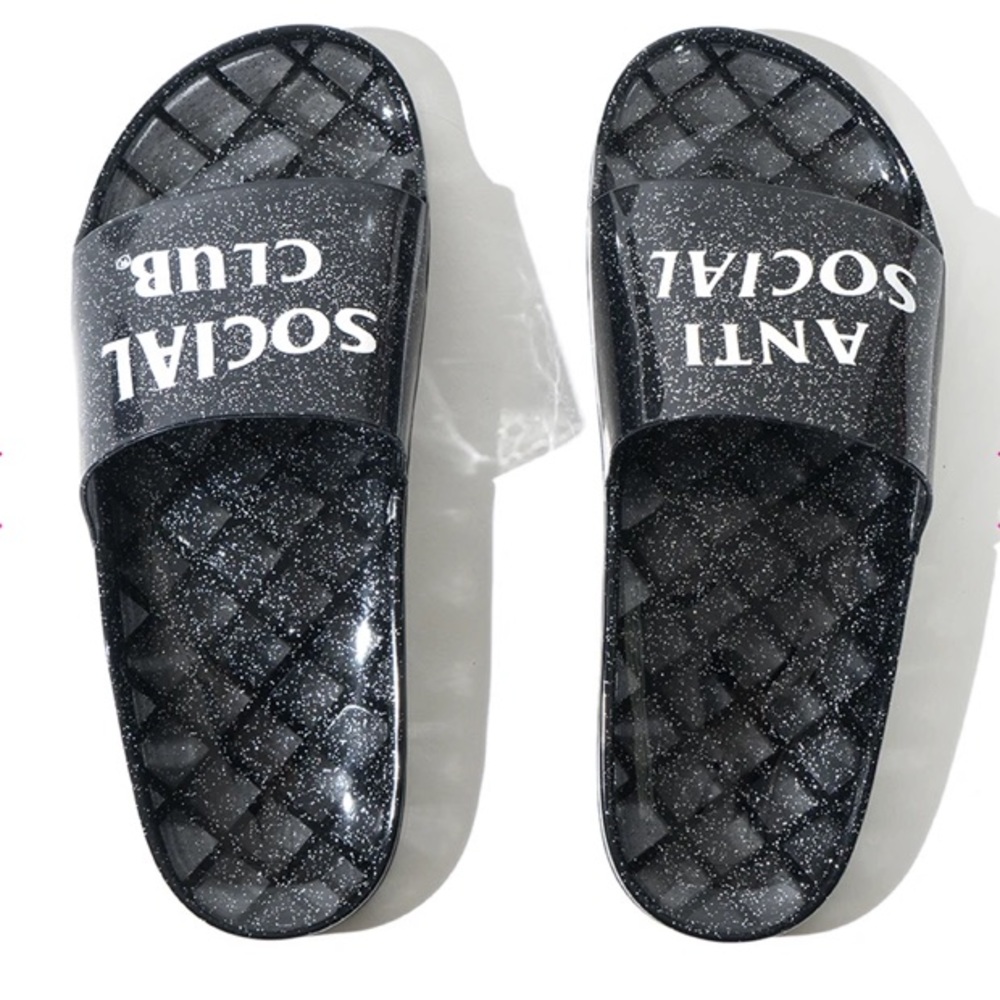 🎉HOST PICK! NEW! Anti Social Social Club slides! Price is FIRM - Picture 5 of 12
